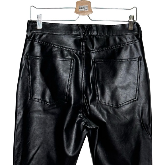 $328 New VERONICA BEARD Debbie Skinny Vegan Leather Pants Sz 26, 27, 30 Black - Picture 8 of 10